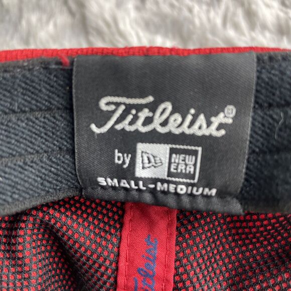 Titleist Hat Cap Mens Small-Medium Red Navy White Golf Preppy Classic Sporty - Picture 10 of 10